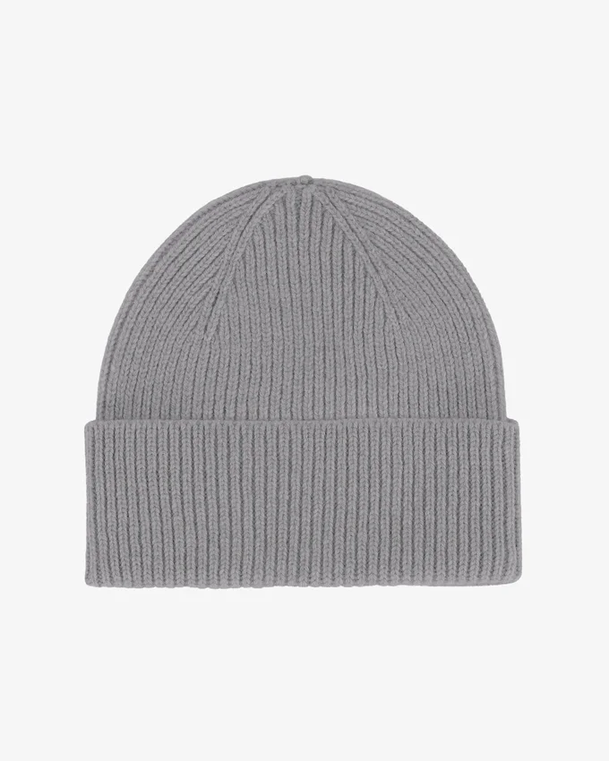 Gorro de lana merina - Gris jaspeado