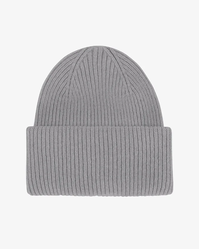 Gorro de lana merina - Gris jaspeado