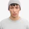 Gorro de lana merina - Gris jaspeado