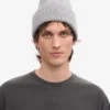 Gorro de lana merina - Gris jaspeado