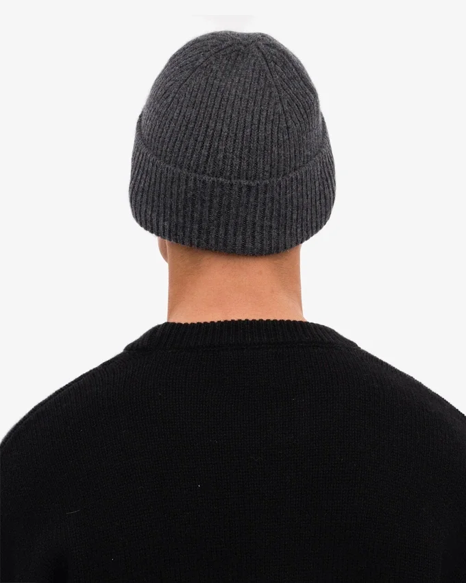Gorro de lana merina - Gris lava