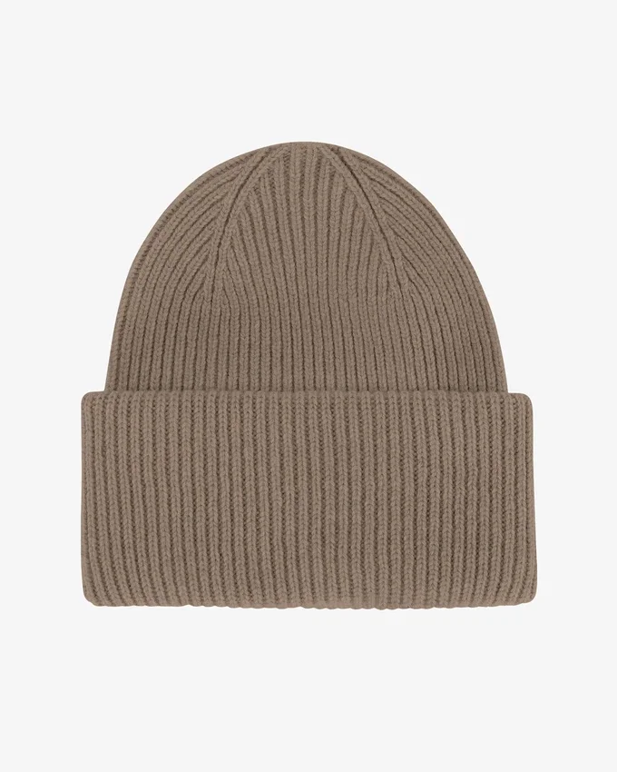 Gorro de lana merina - Gris topo cálido
