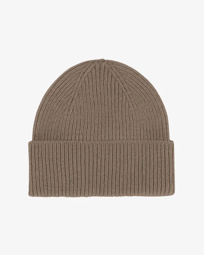 Gorro de lana merina - Gris topo cálido