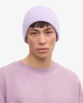 Gorro de lana merina – Lavanda suave