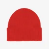 Gorro de lana merina - Mandarina roja