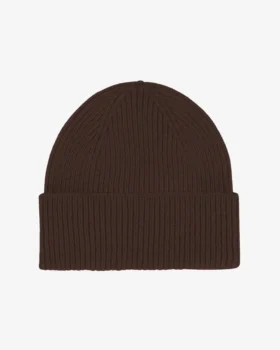 Gorro de lana merina - Marrón café