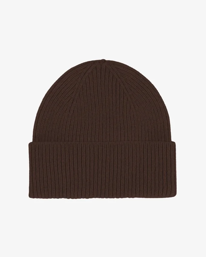 Gorro de lana merina - Marrón café