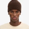 Gorro de lana merina - Marrón café