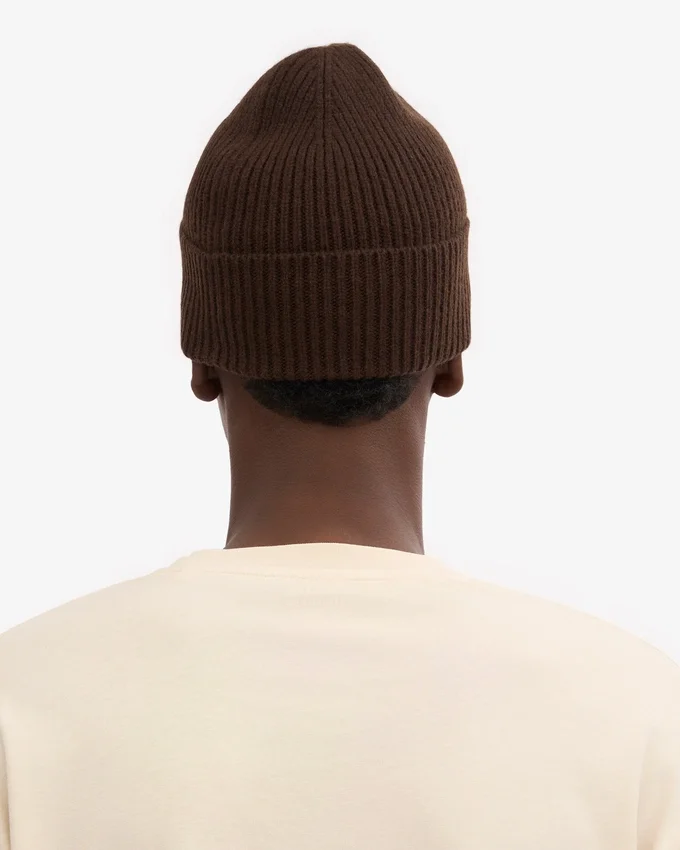 Gorro de lana merina - Marrón café