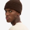 Gorro de lana merina - Marrón café