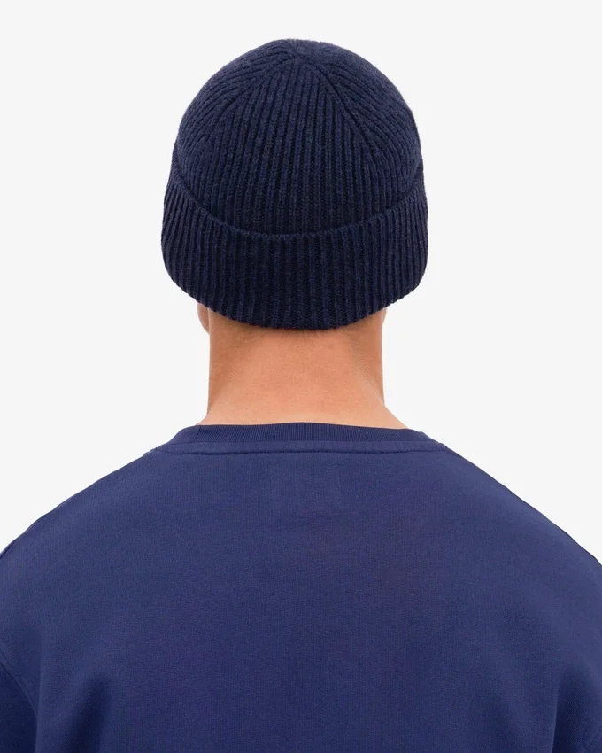 Gorro de lana merina - Azul marino