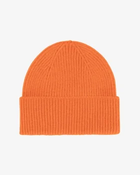 Gorro de lana merina - Naranja quemado
