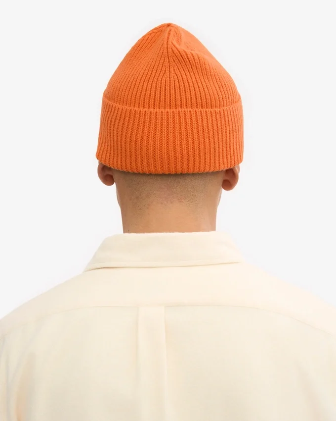 Gorro de lana merina - Naranja quemado