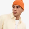 Gorro de lana merina - Naranja quemado
