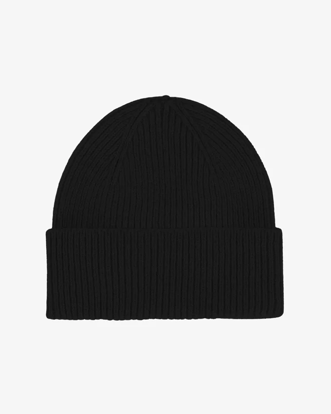 Gorro de lana merina - Negro intenso