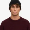 Gorro de lana merina - Negro intenso