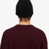 Gorro de lana merina - Negro intenso