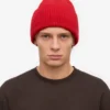 Gorro de lana merina - Rojo escarlata