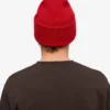 Gorro de lana merina - Rojo escarlata