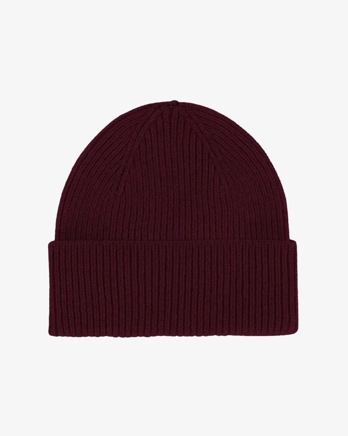 Gorro de lana merina - Rojo sangre