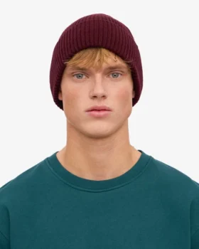 Gorro de lana merina – Rojo sangre