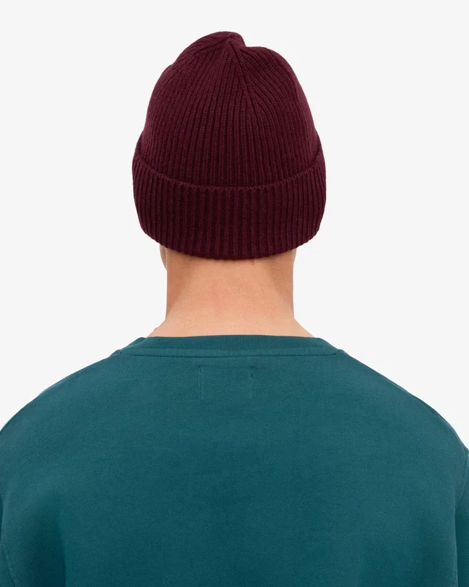 Gorro de lana merina - Rojo sangre
