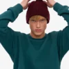 Gorro de lana merina - Rojo sangre