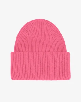 Gorro de lana merina - Rosa chicle