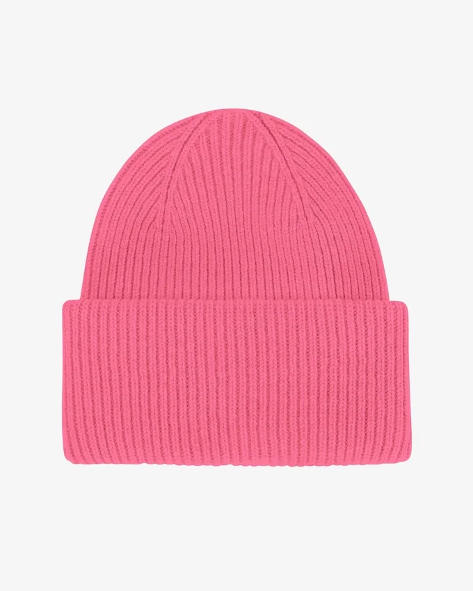 Gorro de lana merina - Rosa chicle