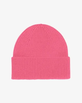 Gorro de lana merina - Rosa chicle