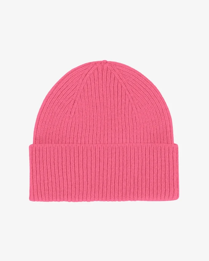 Gorro de lana merina - Rosa chicle