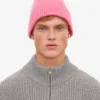Gorro de lana merina - Rosa chicle