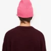 Gorro de lana merina - Rosa chicle