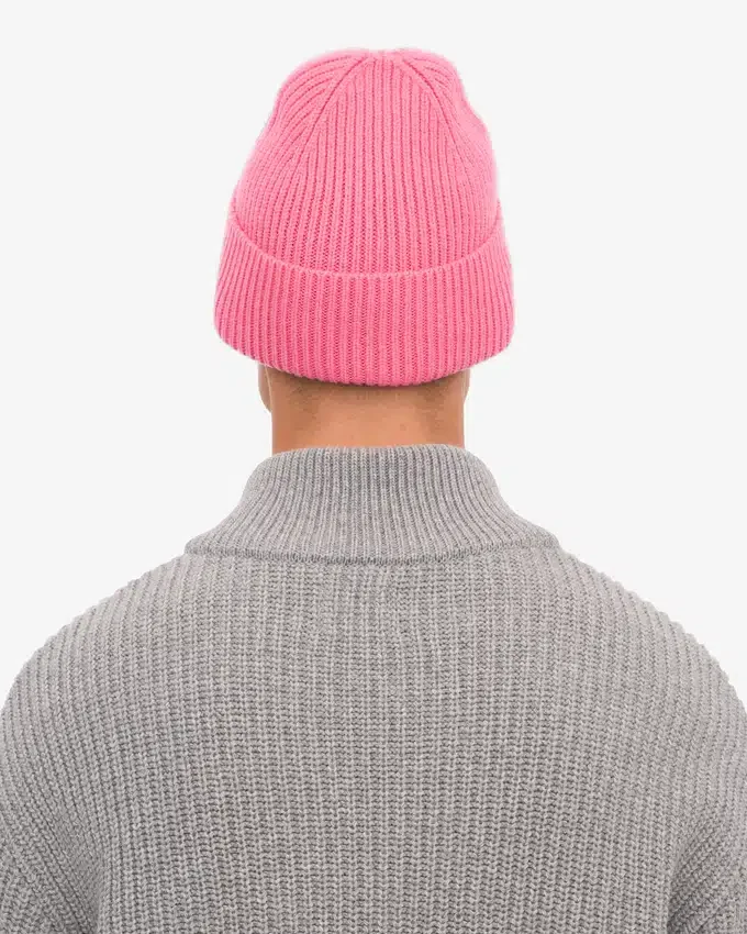 Gorro de lana merina - Rosa chicle