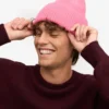 Gorro de lana merina - Rosa chicle