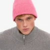 Gorro de lana merina - Rosa chicle