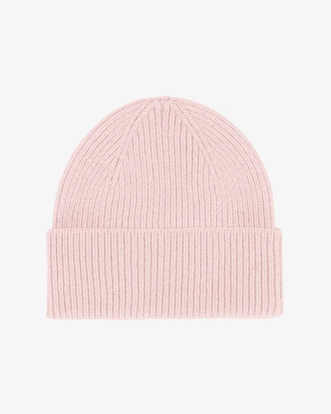 Gorro de lana merina - Rosa descolorido