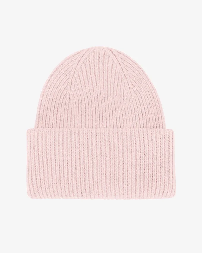 Gorro de lana merina - Rosa descolorido