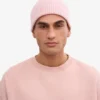 Gorro de lana merina - Rosa descolorido