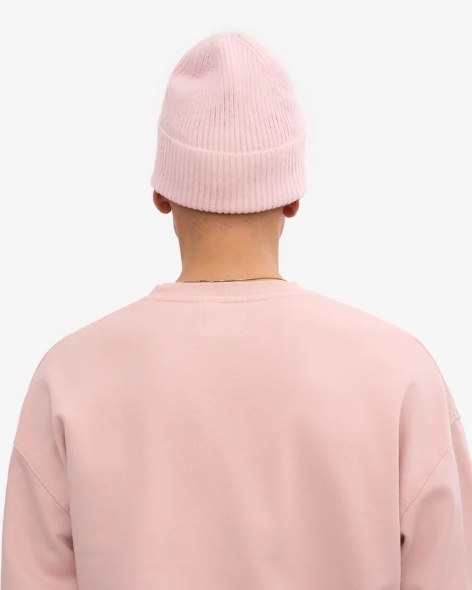 Gorro de lana merina - Rosa descolorido