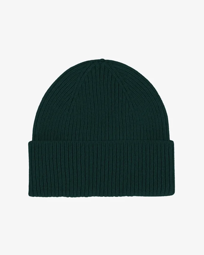 Gorro de lana merina - Verde esmeralda