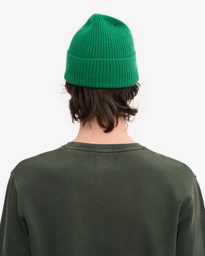 Gorro de lana merina - Verde Kelly