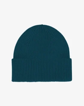 Gorro de lana merina - Verde océano