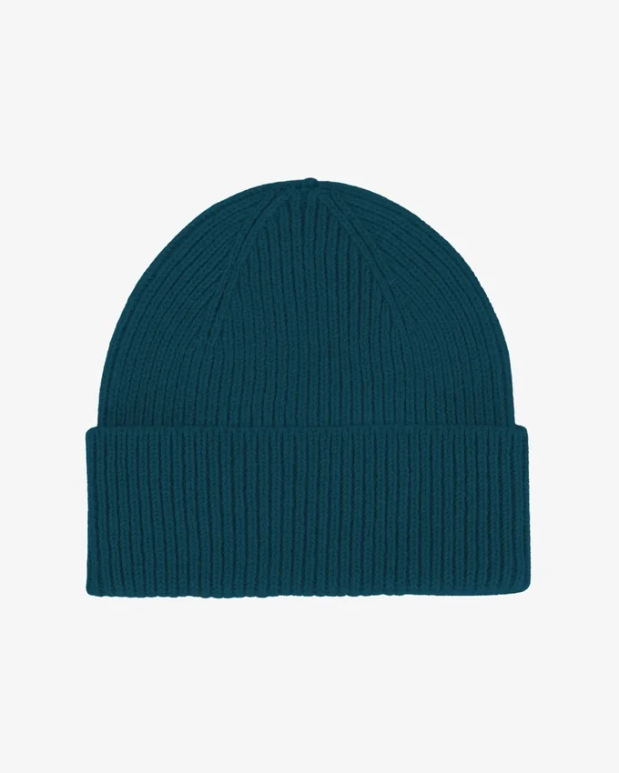 Gorro de lana merina - Verde océano