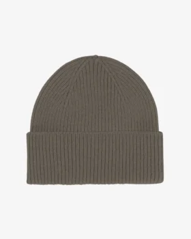 Gorro de lana merina - Verde oliva apagado