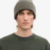 Gorro de lana merina - Verde oliva apagado
