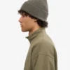 Gorro de lana merina - Verde oliva apagado