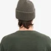 Gorro de lana merina - Verde oliva apagado