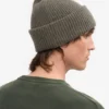 Gorro de lana merina - Verde oliva apagado