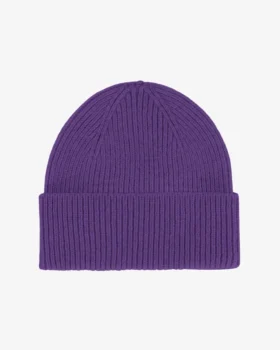 Gorro de lana merina - Violeta intenso